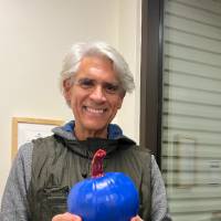 pumpkin in blue color